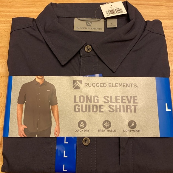 Rugged Elements Men’s Long sleeve Guide Shirt, NWT - Picture 1 of 3